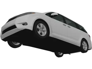 Toyota Sienna (2012) 3D Model preview
