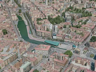 Milan City, Italy (2020) 3D Model preview