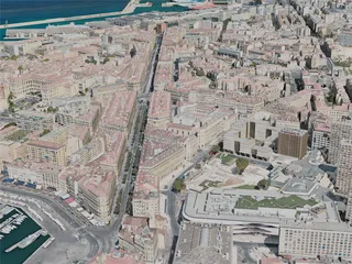 Marseille City, France (2020) 3D Model preview