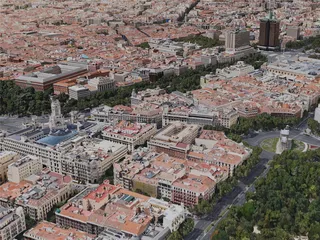 Madrid City, Spain (2020) 3D Model preview