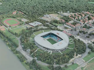Leipzig City, Germany (2020) 3D Model preview