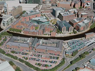 Leeds City, UK (2020) 3D Model preview