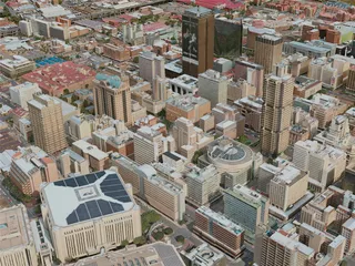 Johannesburg City, South Africa (2020) 3D Model preview