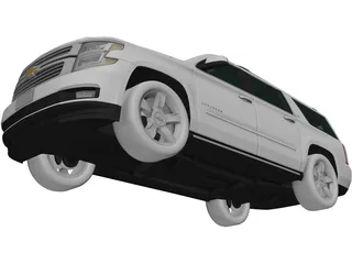Chevrolet Suburban LTZ (2018) 3D Model preview