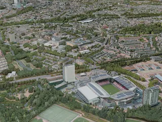 Utrecht City, Netherlands (2020) 3D Model preview