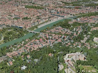 Turin City, Italy (2020) 3D Model preview