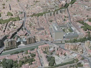 Toulouse City, France (2020) 3D Model preview
