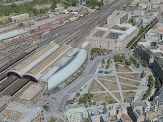 Strasbourg City, France (2020) 3D Model preview