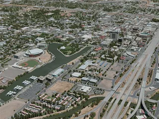 Stockton City, USA (2020) 3D Model preview