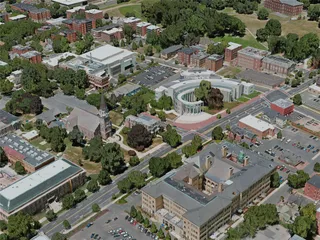Springfield City, MA, USA (2020) 3D Model preview