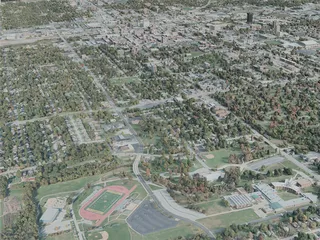 Springfield City, MO, USA (2020) 3D Model preview