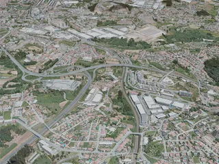 Braga City, Portugal (2020) 3D Model preview