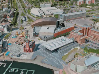 Cardiff City, UK (2020) 3D Model preview