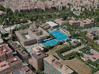 Granada City, Spain (2020) 3D Model preview