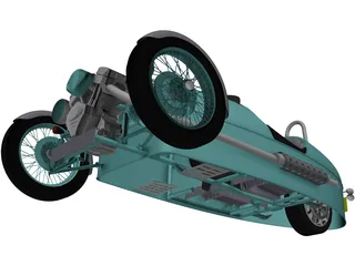 Morgan 3 Wheeler 3D Model preview