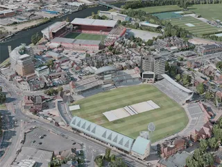 Nottingham City, UK (2020) 3D Model preview