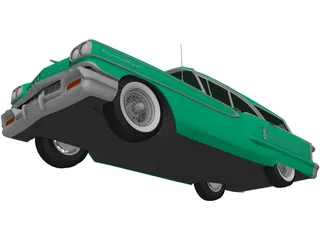 Oldsmobile 88 Fiesta Wagon (1958) 3D Model preview