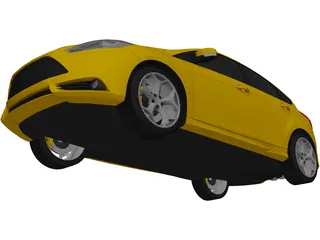 Ford Focus ST (2012) 3D Model preview