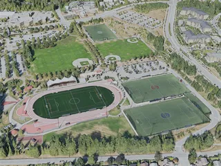 Coquitlam City, Canada (2020) 3D Model preview