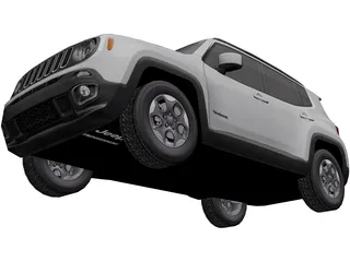 Jeep Renegade (2016) 3D Model preview
