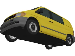 Mercedes-Benz Vito (1996) 3D Model preview