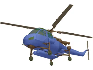 Westland Wasp 3D Model preview