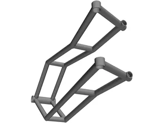 Chassis Motorcycle 3D Model preview