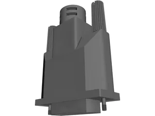 DVI Connector 3D Model preview