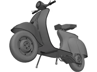 Scooter Vespa 3D Model preview