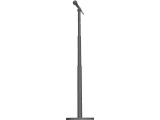 Audio Microphone 3D Model preview
