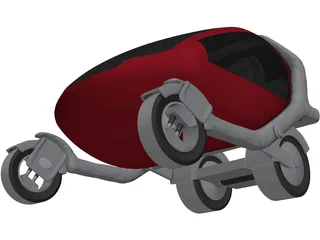 MIT POD Car 3D Model preview