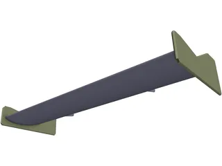 Formula BMW Front Wing Assembly 3D Model preview
