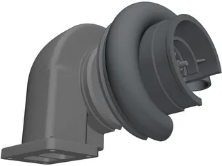 Turbo Compressor 3D Model preview