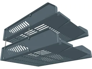 Paper Tray 3D Model preview