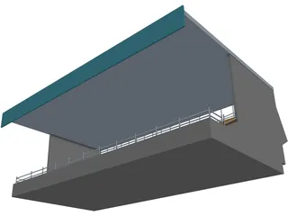 Football Benches 3D Model preview
