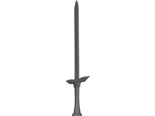 Two Handed Sword 3D Model preview