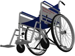 Wheelchair 3D Model preview