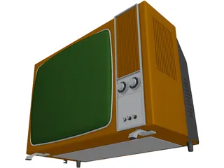 Old TV 3D Model preview