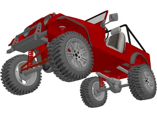 Jeep CJ7 (1980) 3D Model preview