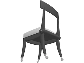 Retro Chair 3D Model preview