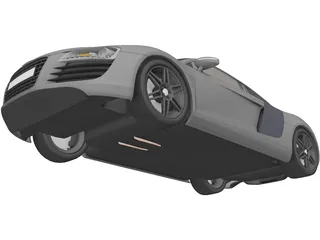 Audi R8 3D Model preview