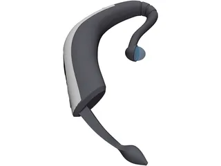 Bluetooth Earpiece 3D Model preview