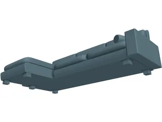 Corner Sofa 3D Model preview