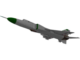 Shenyang J-8B 3D Model preview