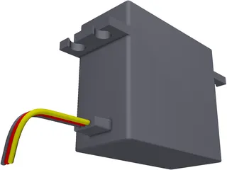 RC Hitec Servo HS-645MG 3D Model preview