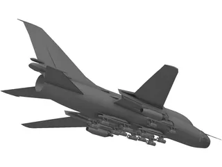 Sukhoi Su-17 Fitter 3D Model preview