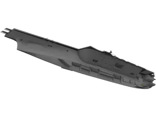 USS John F Kennedy CV 67 3D Model preview