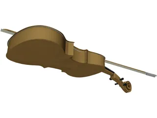 Violin 3D Model preview