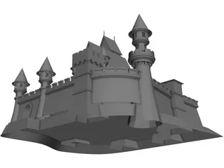 Czech Castle 3D Model preview