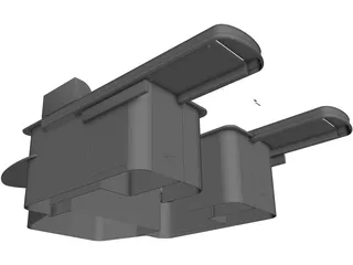 Supermarket Checkout 3D Model preview